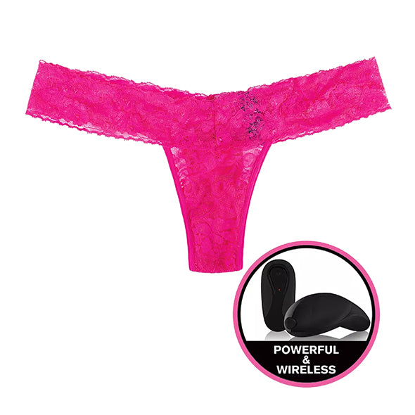 Secrets Vibrating Panties – Spitzen-Tanga Pink Queen