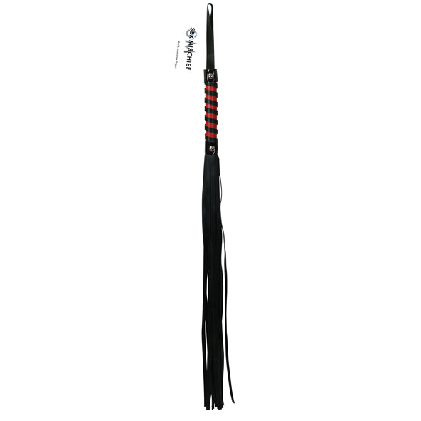 Sportsheets - Sex &amp; Mischief Red &amp; Black Stripe Flogger