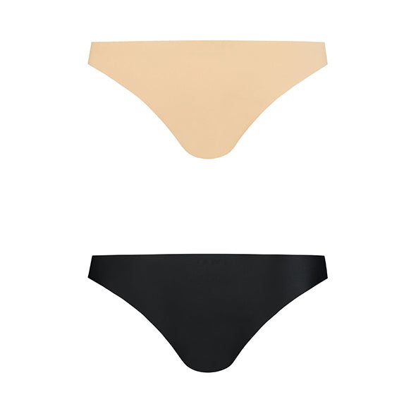 Bye Bra - Invisible Brazilian Nude + Black XL