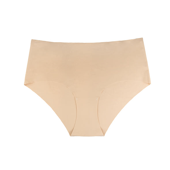 Bye Bra - Culotte Haute Invisible Nude + Noir S