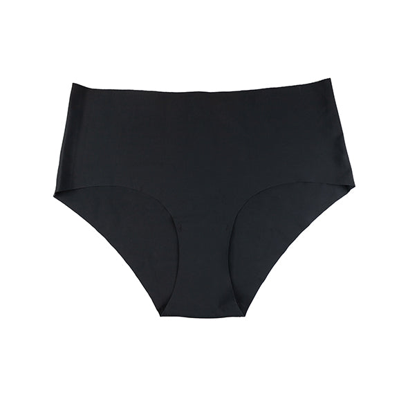 Bye Bra - Culotte Haute Invisible Nude + Noir L