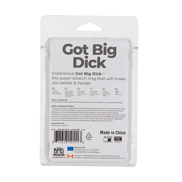 PowerBullet - Got Big Dick Single Bumper Ring