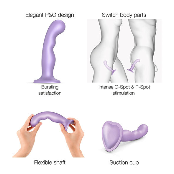 Strap-On-Me - Dildo Plug P&amp;G Metallic Lilac S