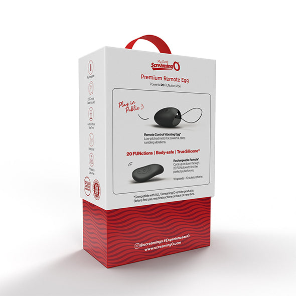 The Screaming O - Premium Remote Egg Zwart