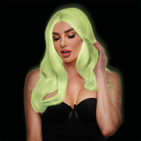 Pleasure Wigs - Perruque Jessie Blanche Glow in the Dark