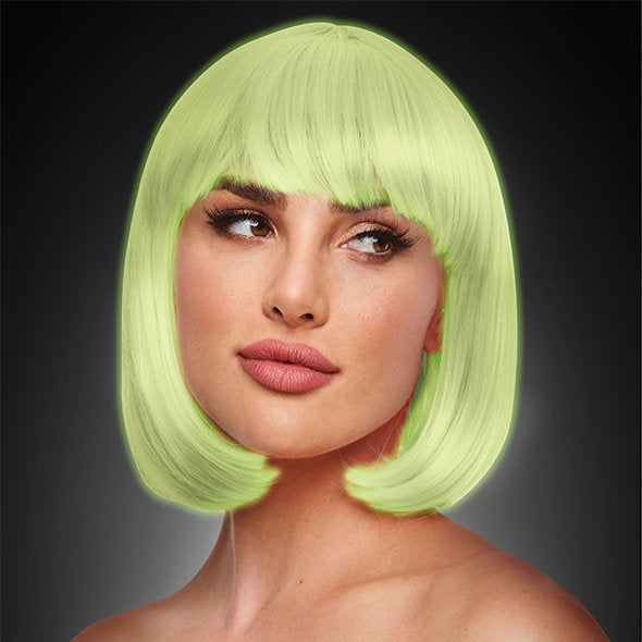 Pleasure Wigs - Pruik Cici Roze Glow in the Dark