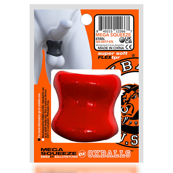 Oxballs - Mega Squeeze Ergofit Ballstretcher Rot