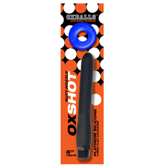 Oxballs - Oxshot Butt-Nozzle Shower Hose 6 inch &amp; Flex Cockring