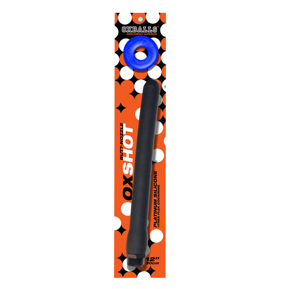 Oxballs - Tuyau de douche Oxshot Butt-Nozzle 12 pouces et Flex Cockring