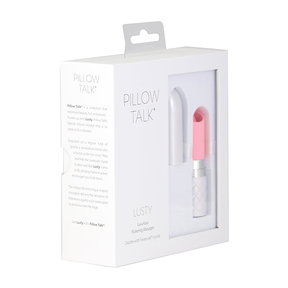Pillow Talk - Lusty Luxurious Flickering Massager Roze