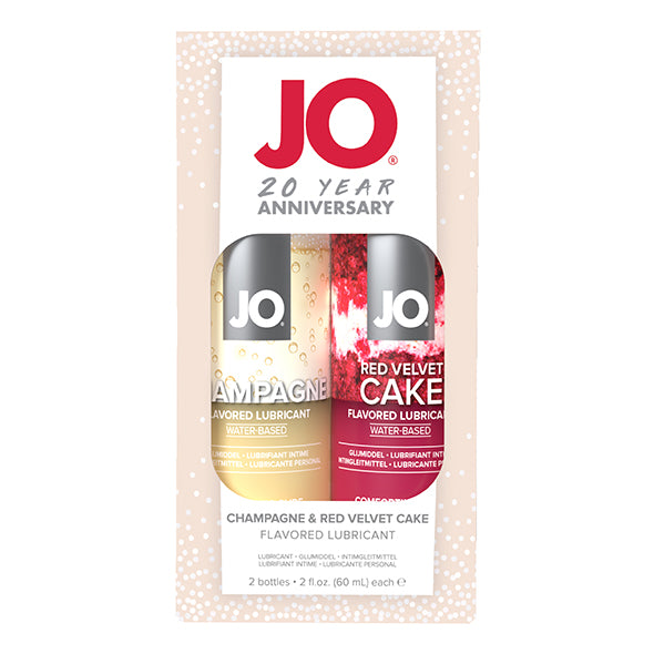 System JO - Geschenkset zum 20-jährigen Jubiläum Champagner 60 ml &amp; Red Velvet Cake