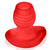 Oxballs - Glowhole-1 Hohler Buttplug mit LED-Einsatz Red Morph Small