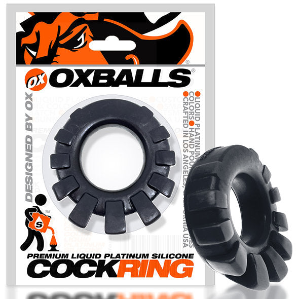 Oxballs - Cock-Lug geschlungener Cockring Schwarz