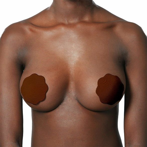 Bye Bra - Fabric Nipple Covers One-Size Brown