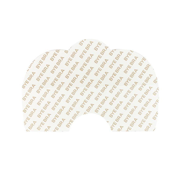 Bye Bra - Breast Lift Tape + Silicone Nipple Covers Brown D-F