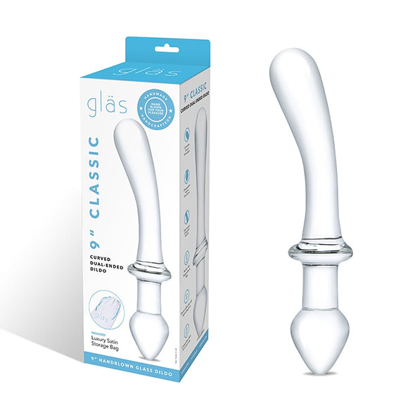 Glas - Classic Curved Dual-Ended Dildo