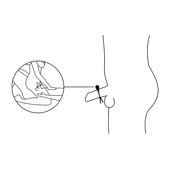 Nexus - Forge vibrierender verstellbarer Lasso-Silikon-Penisring schwarz