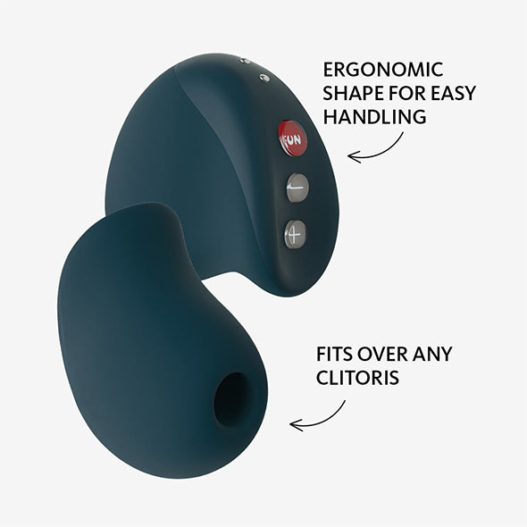 Fun Factory - Jouet à ventouse Mea avec technologie d&#39;ondes magnétiques Vert velours