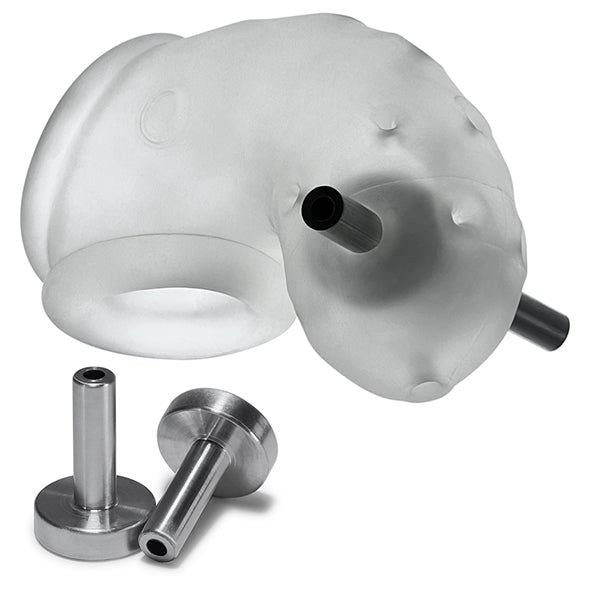 Oxballs - Chasteté ventilée Airlock Electro Air-Lite Clear Ice