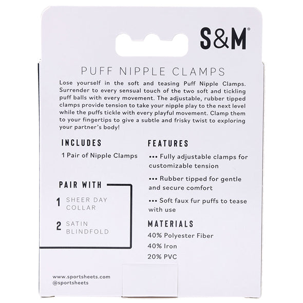 Sportsheets - Sex &amp; Mischief Puff Nipple Clamps
