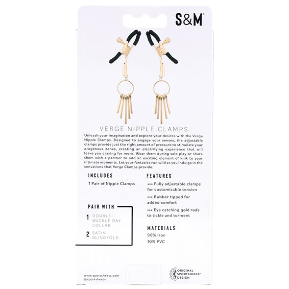 Sportsheets - Sex &amp; Mischief Verge Nipple Clamps