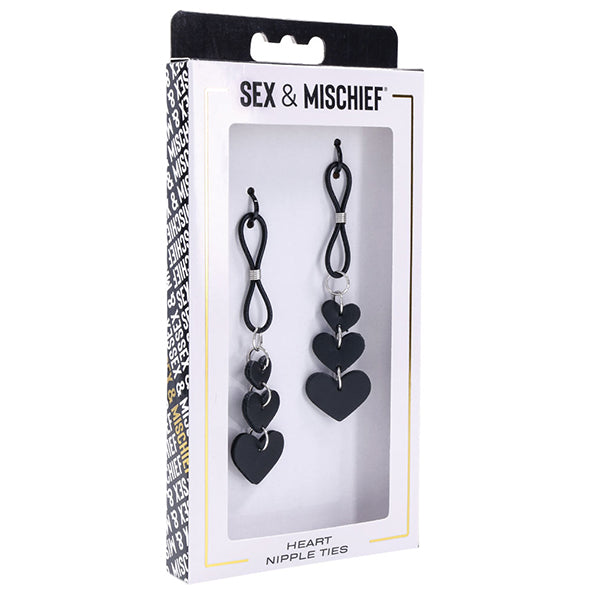 Sportsheets - Sex &amp; Mischief Heart Nipple Ties