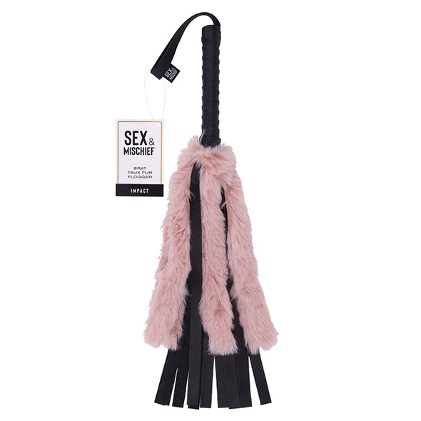 Sportsheets - Sex &amp; Mischief Brat Faux Fur Flogger