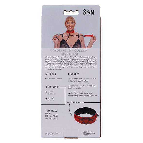 Sportsheets - Sex &amp; Mischief Amor  Collar and Leash