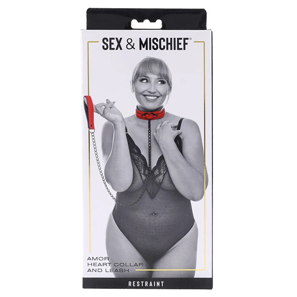 Sportsheets - Sex &amp; Mischief Amor  Collar and Leash