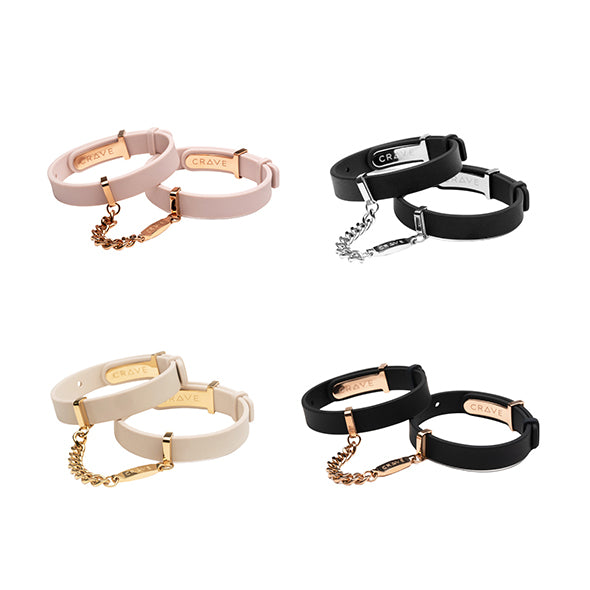 Crave - ID Cuffs Black/Rose Gold