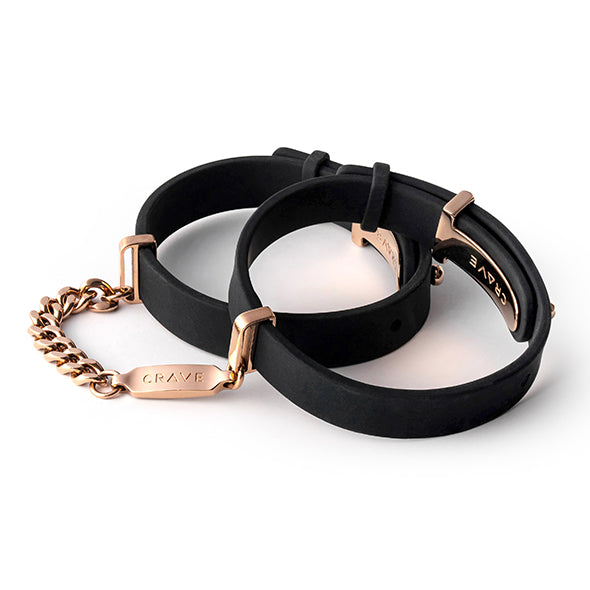 Crave - ID Cuffs Black/Rose Gold