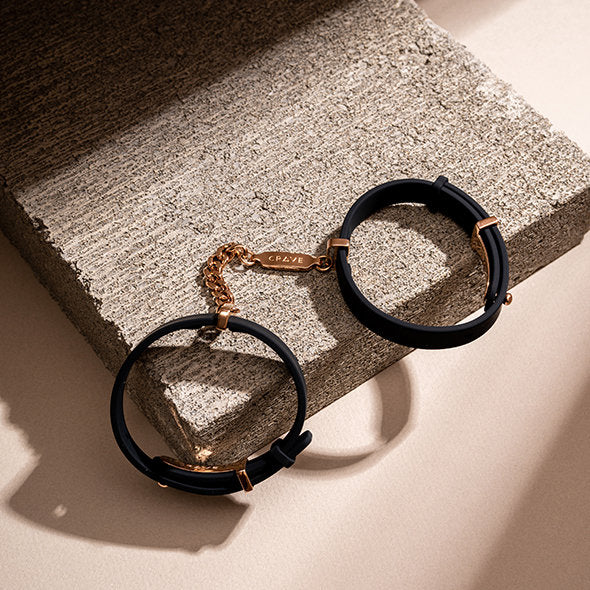 Crave - ID Cuffs Black/Rose Gold