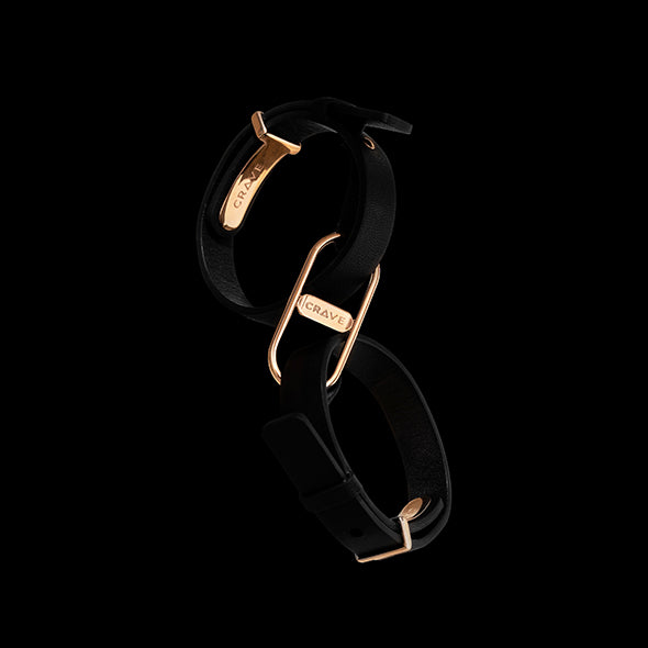 Crave - ICON Cuffs Noir/Or Rose