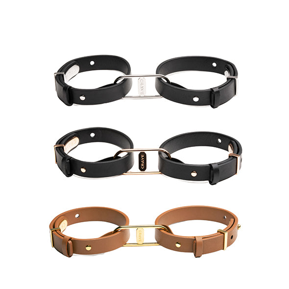 Crave - ICON Cuffs Noir/Or Rose