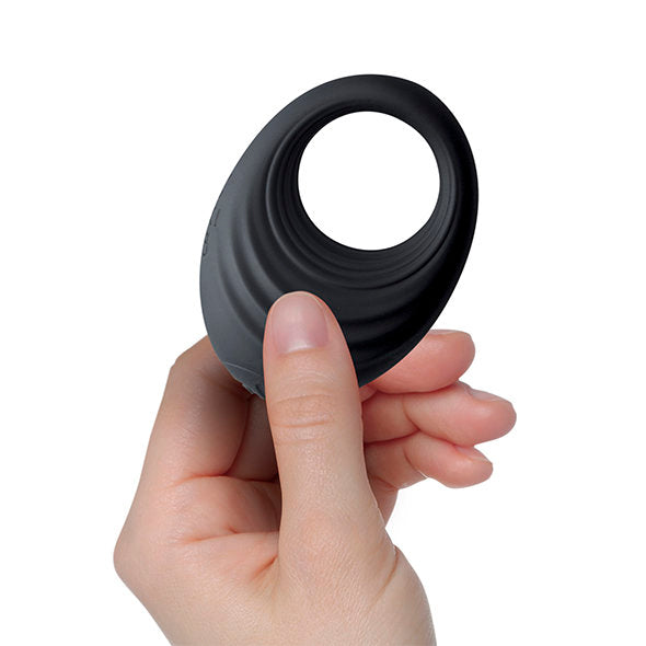 Rocks-off - Spire Vibrating Liquid Silicone Ring Black