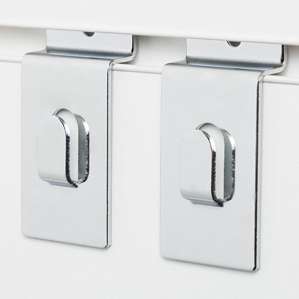 Happy Rabbit - Crochets muraux à lattes pour porte-jouets en acrylique (paquet de 2)